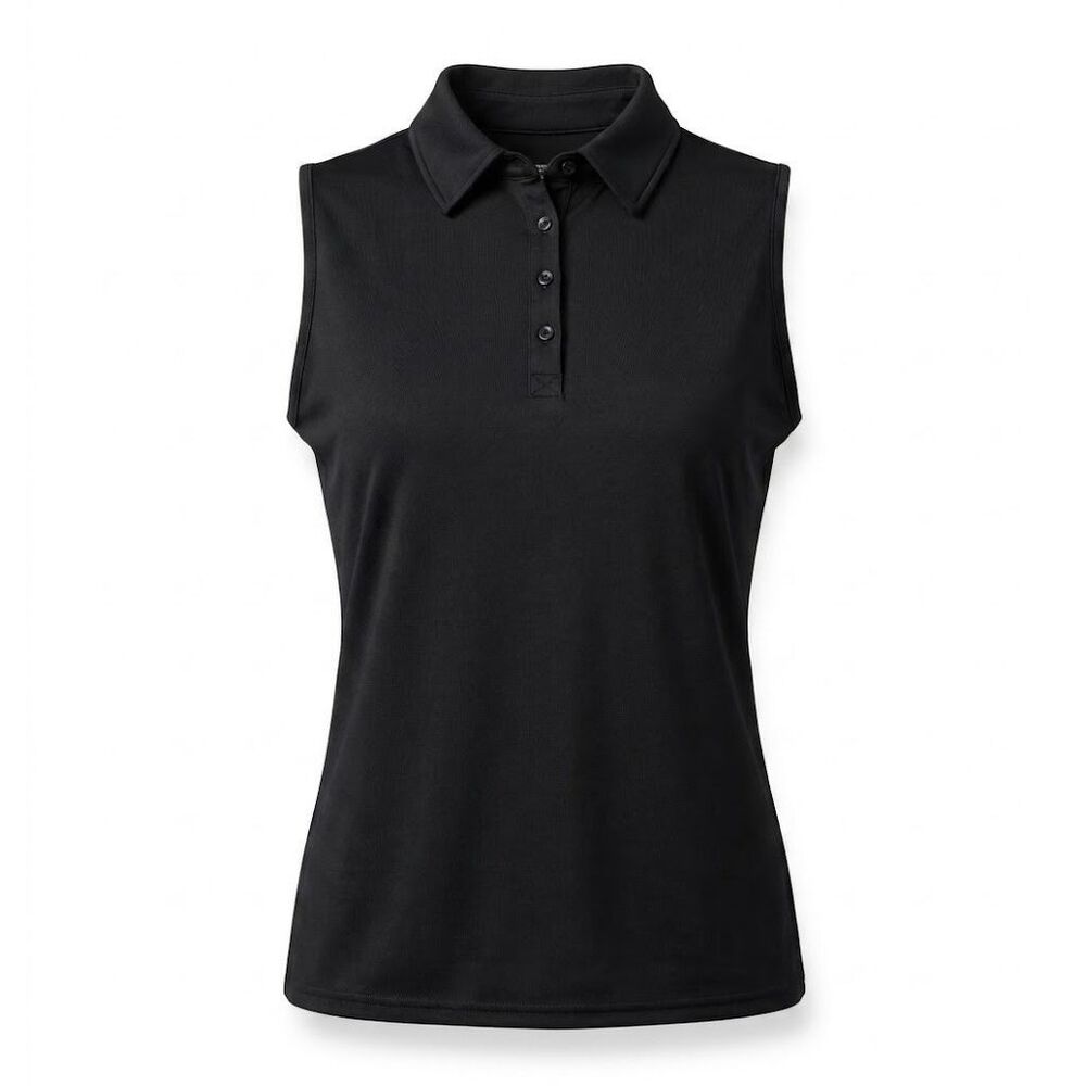 NWT Columbia Women’s Black Sleeveless Polo